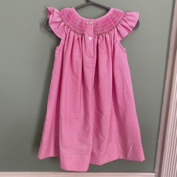 Smocked Giraffe 12 month girls smocked dress - Picture 2 of 7